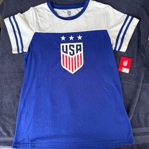 USA Blue and White T-Shirt